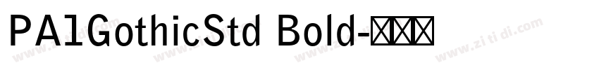 PA1GothicStd Bold字体转换